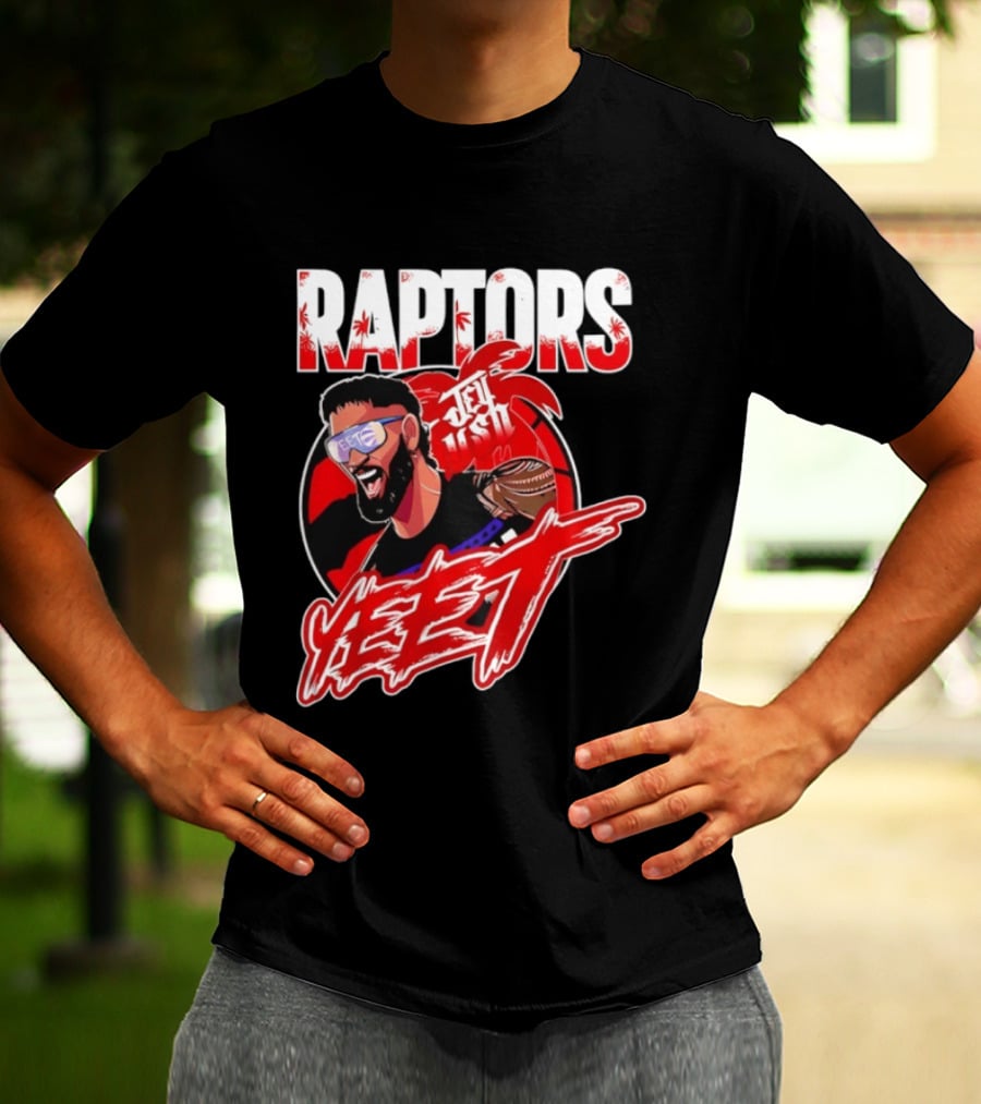 Toronto Raptors Jey Uso YEET 2026 Collaboration T-Shirt