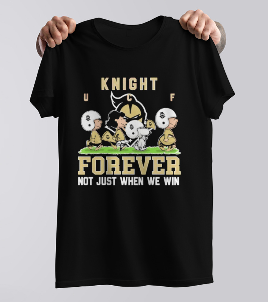 UCF Knight Peanuts Characters Forever Not Just When We Win T-Shirt