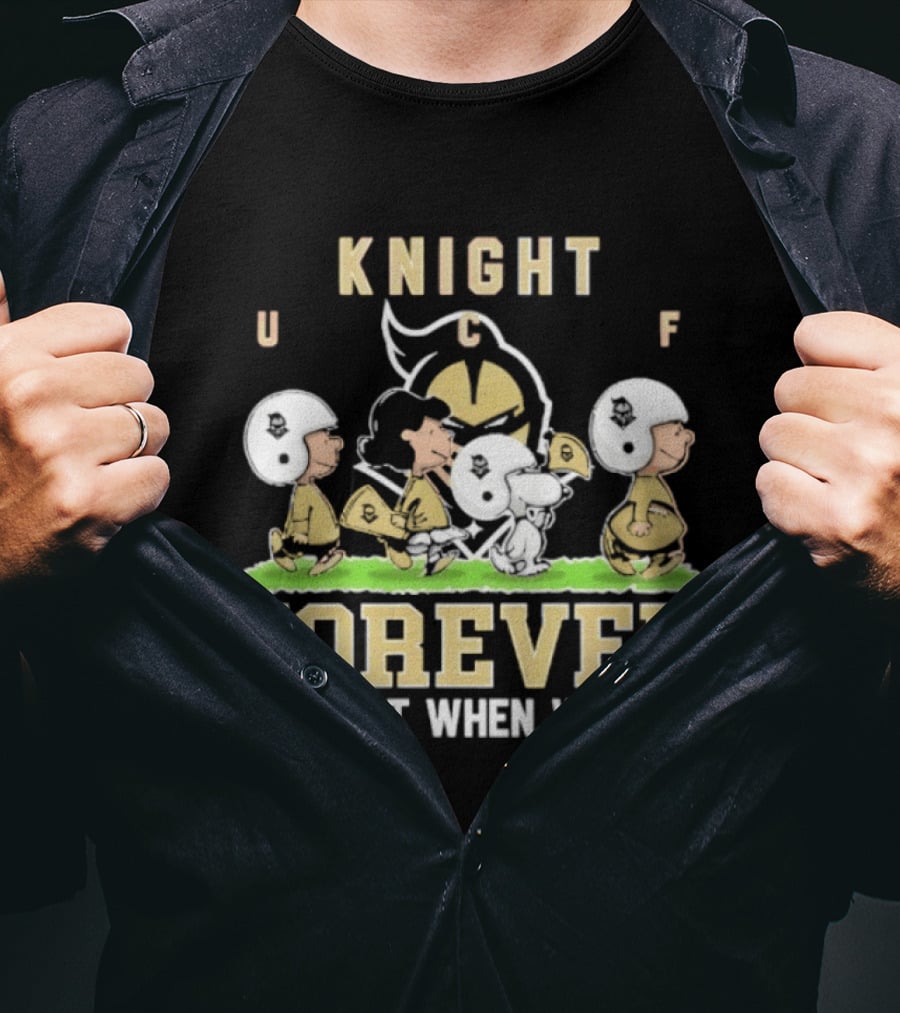 UCF Knight Peanuts Characters Forever Not Just When We Win T-Shirt