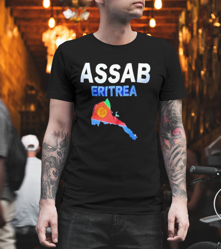 ASSAB Eritrea Map With Flag T-Shirt