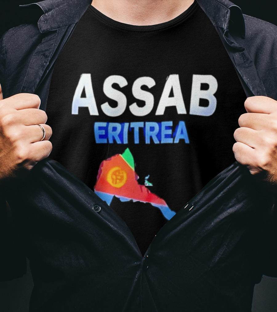ASSAB Eritrea Map With Flag T-Shirt