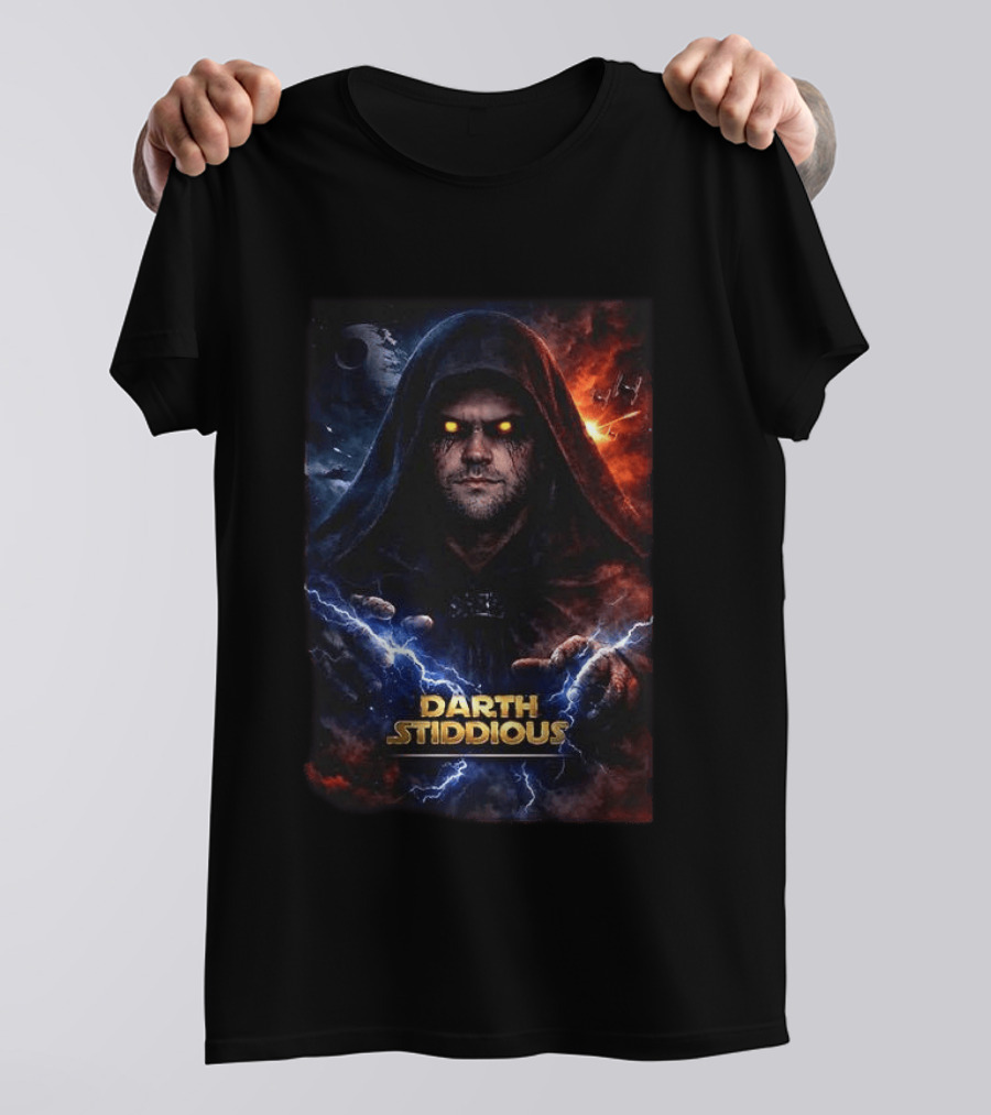 Darth Stiddious Jarrett Stidham Lightning Eyes Sith Star Wars T-Shirt
