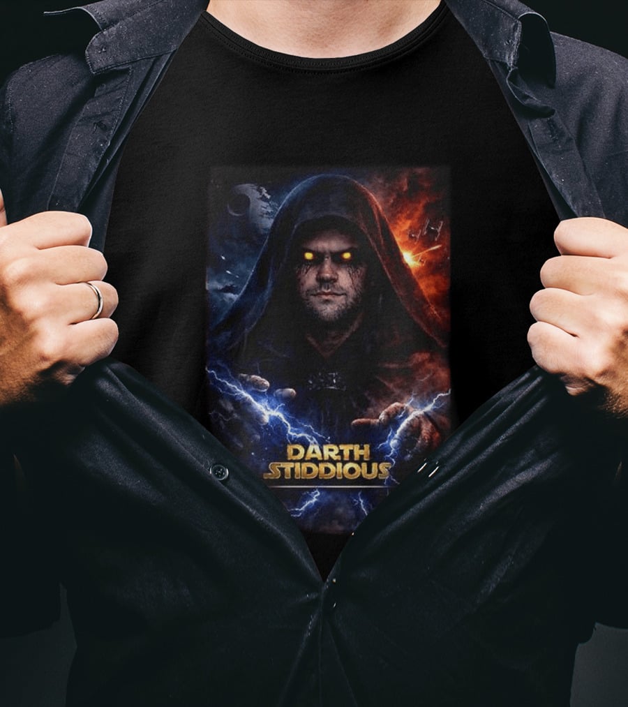 Darth Stiddious Jarrett Stidham Lightning Eyes Sith Star Wars T-Shirt