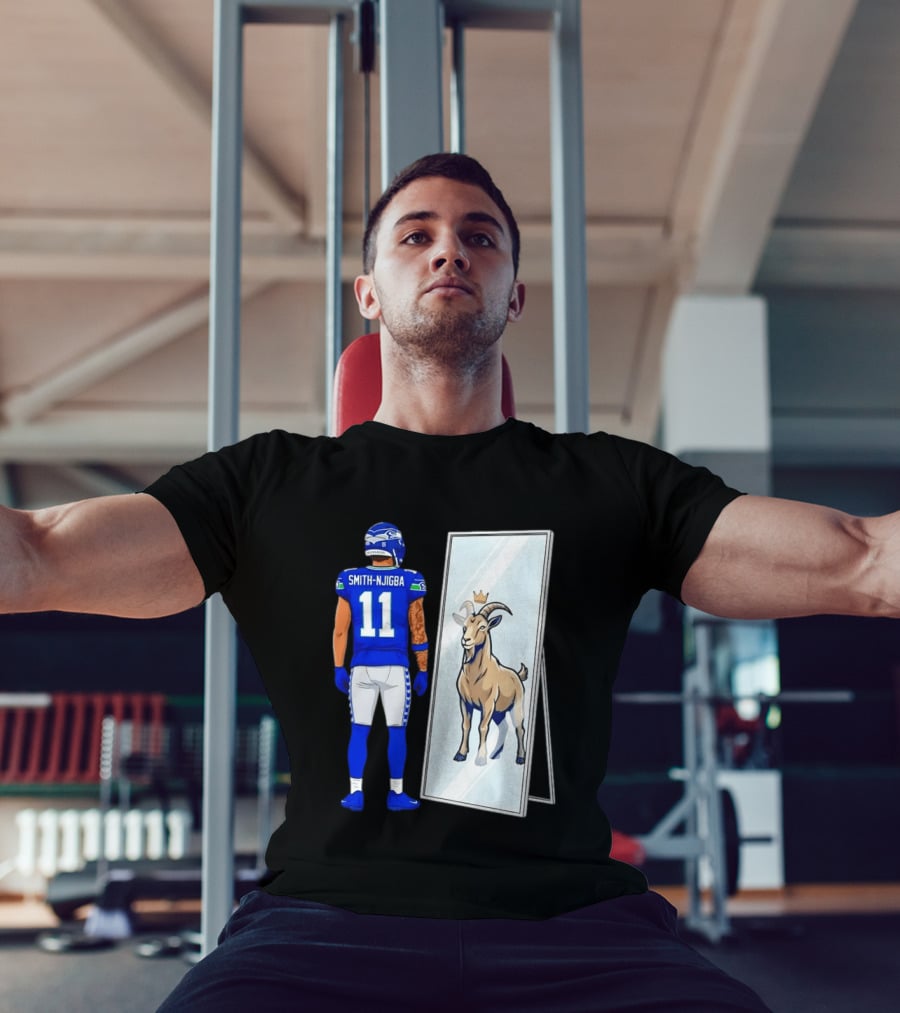 Jaxon Smith Njigba Seattle Seahawks Mirror Goat Football T-Shirt