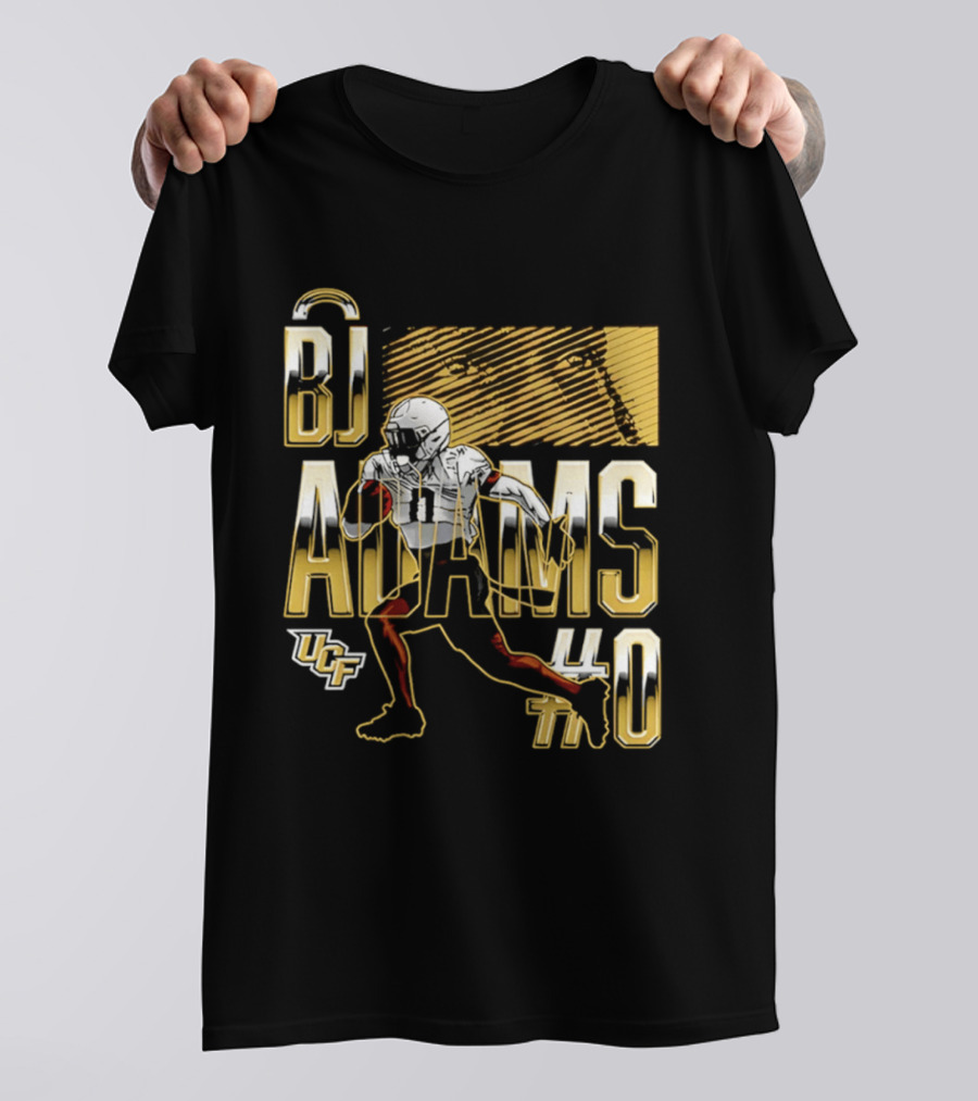 BJ Adams UCF Football NCAA Caricature Player 40 T-Shirt