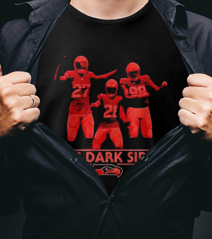 Seattle Seahawks The Dark Side Riq Woolen Devon Witherspoon Leonard Williams Star Wars Football T-Shirt