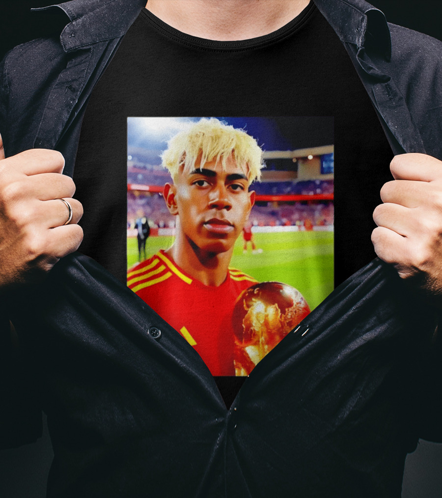 Lamine Yamal Barcelona Young Talent With Trophy T-Shirt