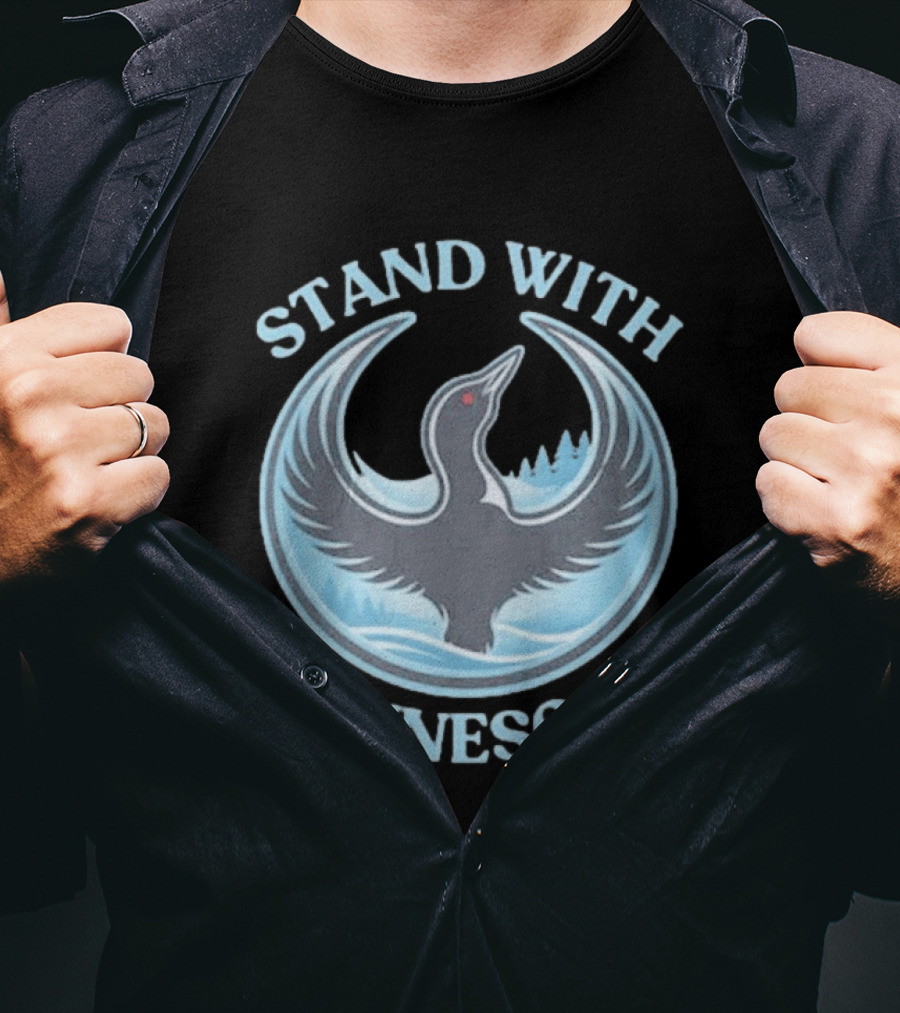 Stand With Minnesota Loon State Bird T-Shirt