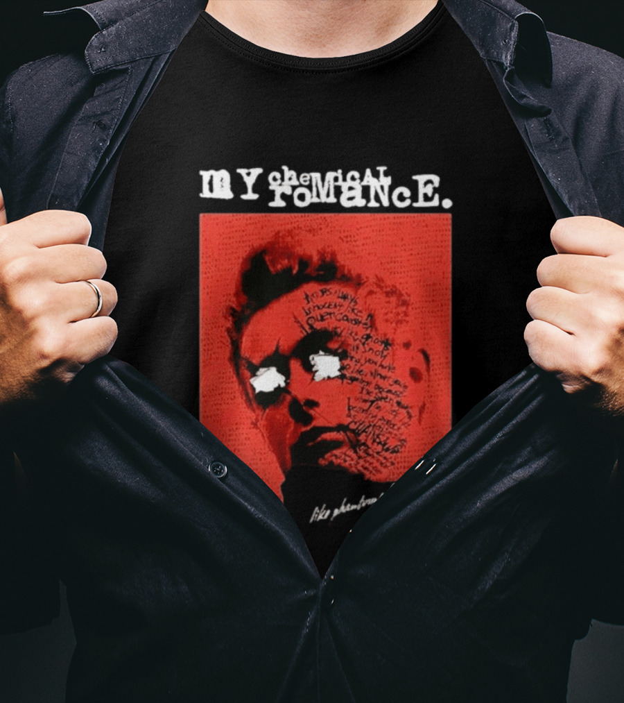 MY Chemical Romance The Black Parade 2026 Tour Peru Distressed Red Face T-Shirt