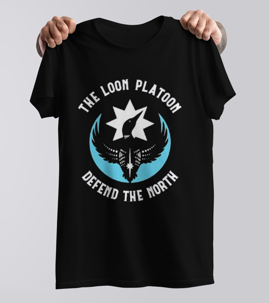The Loon Platoon Defend The North Logo Star T-Shirt