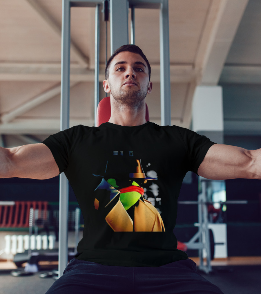 Pepe The Frog Detective Trench Coat Cigarette Doodles T-Shirt