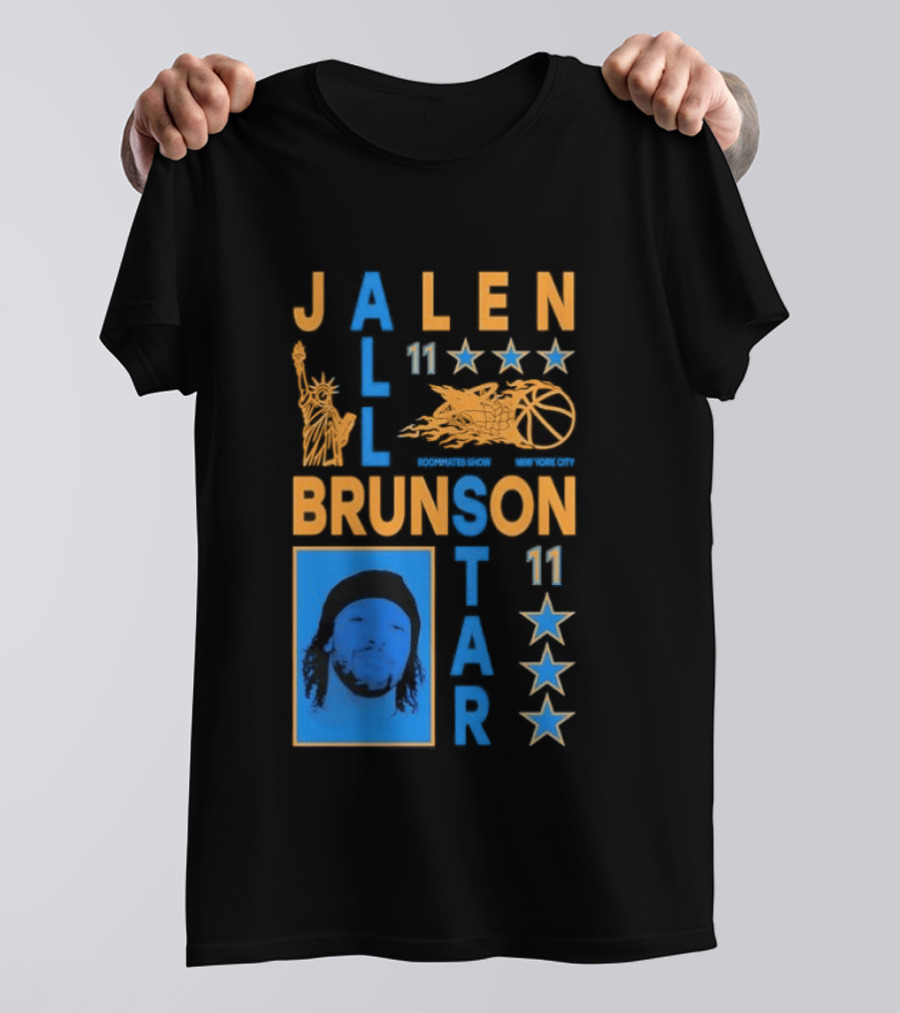 Jalen Brunson 11 New York Basketball Star Player T-Shirt