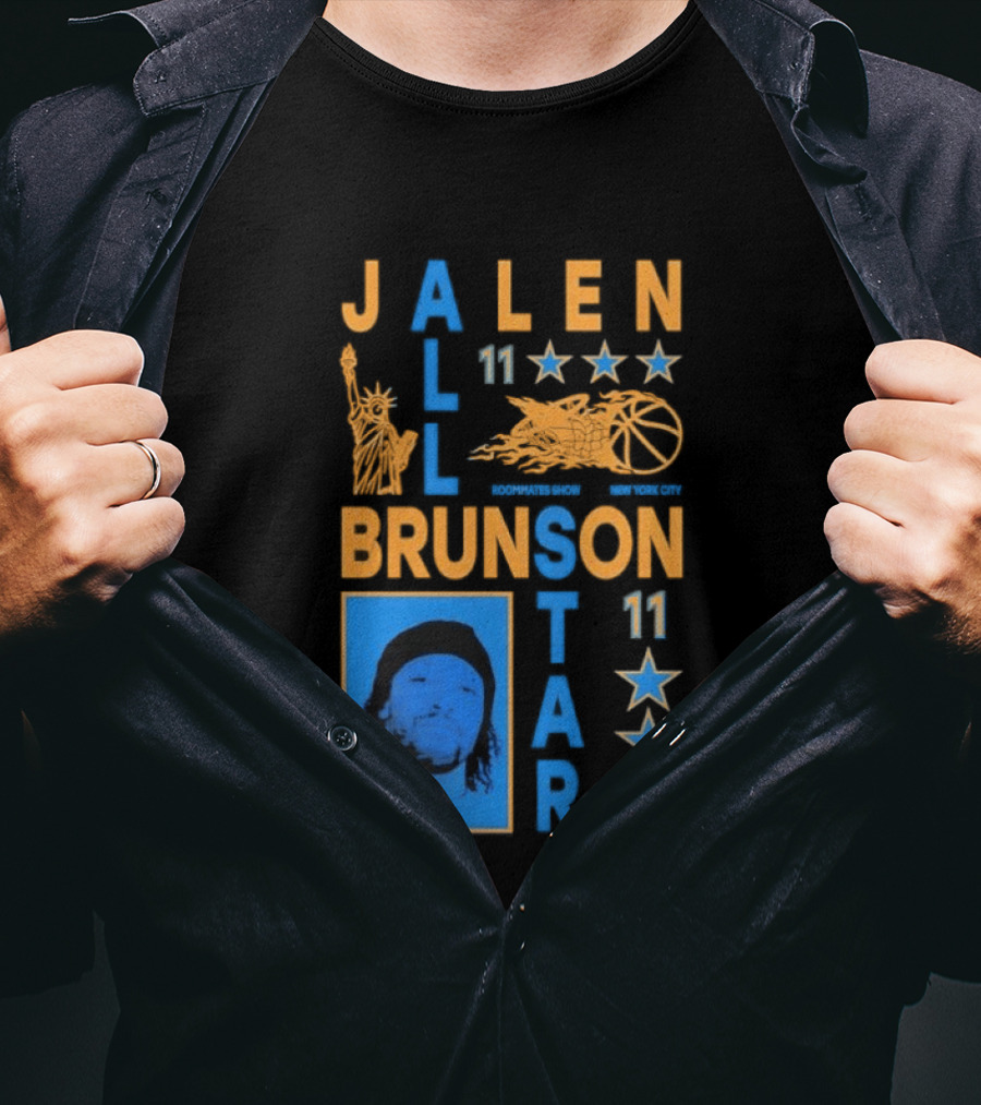 Jalen Brunson 11 New York Basketball Star Player T-Shirt