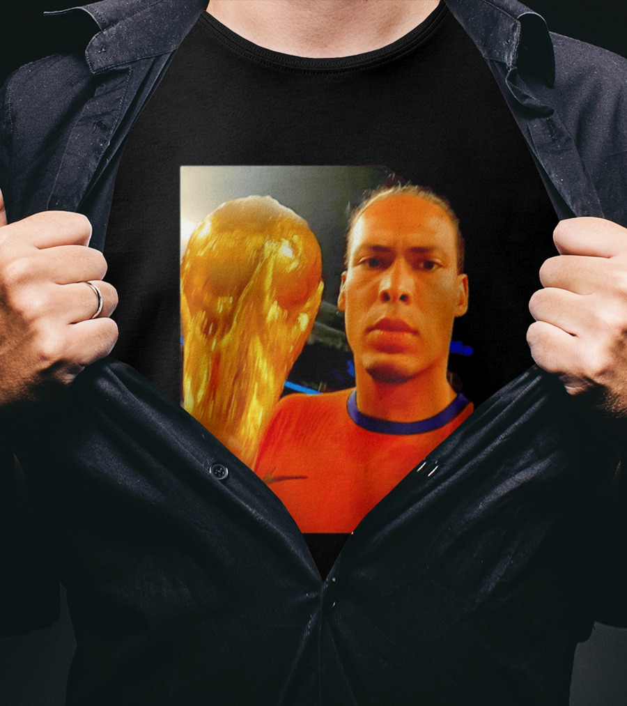 Virgil Van Liverpool Netherlands Trophy Celebration T-Shirt