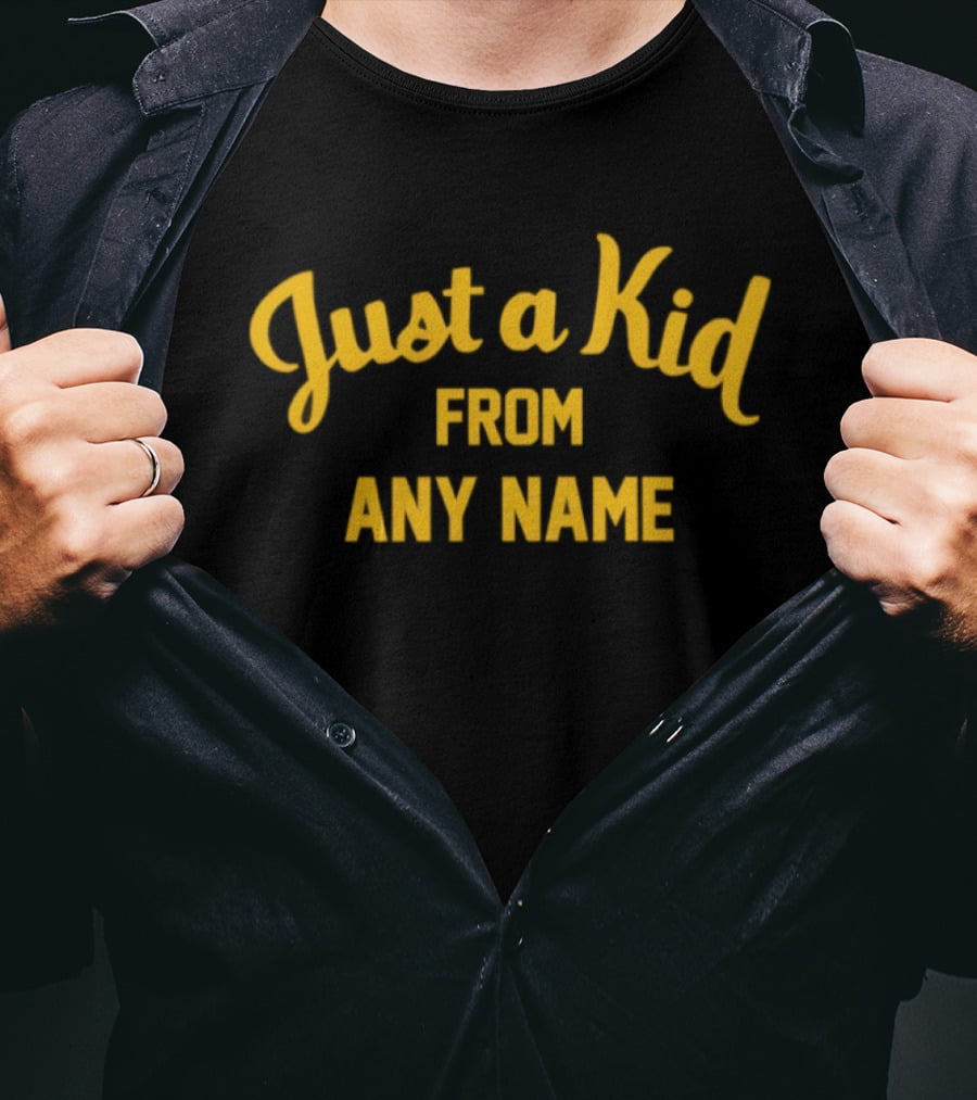 West Virginia Football Just A Kid From Any Name T-Shirt