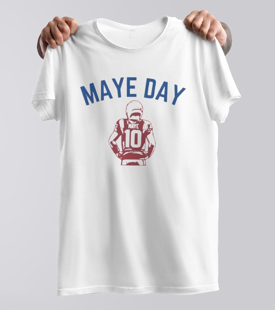 New England Patriots Drake Maye Day Maye 10 Football T-Shirt