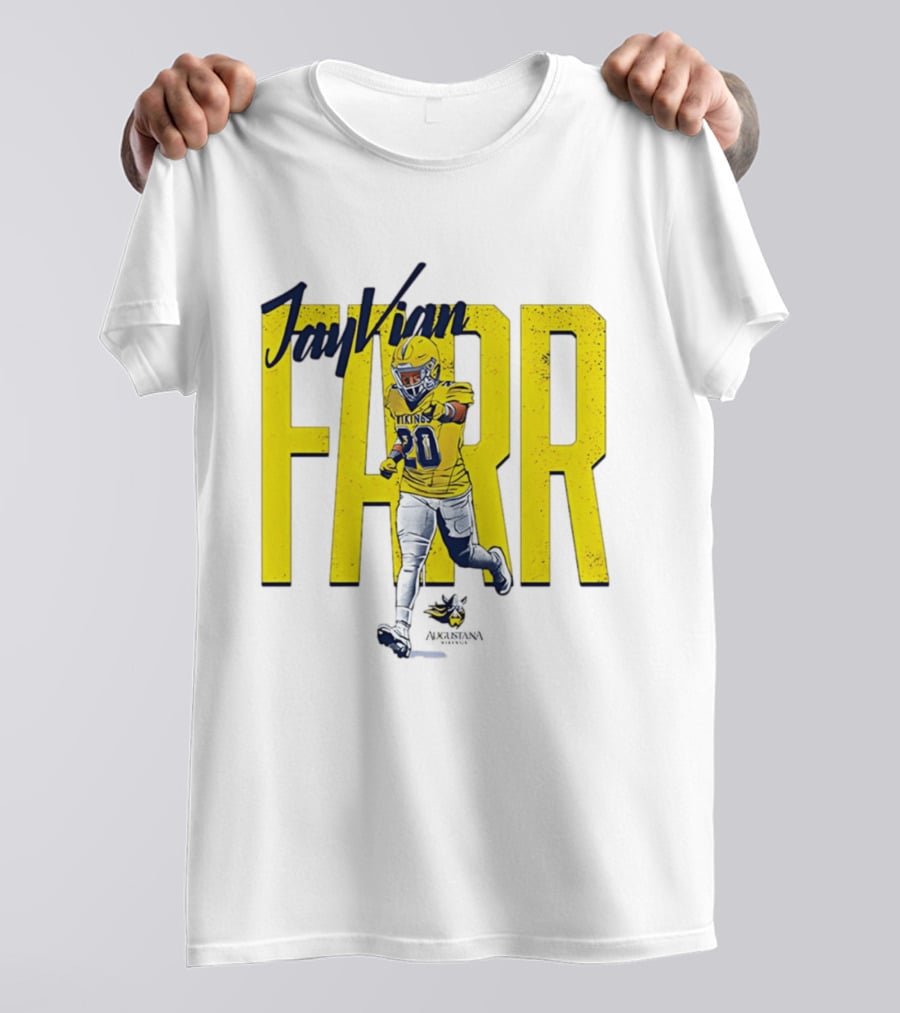 Jayvian Farr Vikings Football Caricature NCAA Number 20 T-Shirt