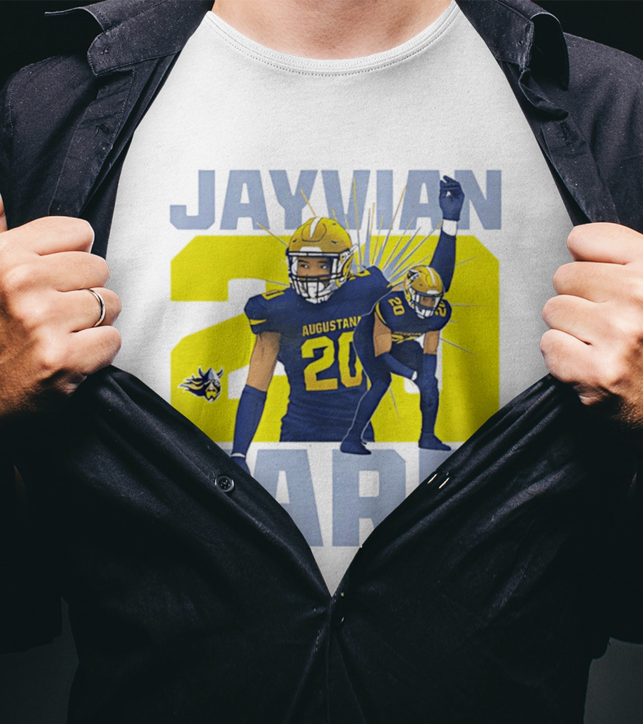 Augustana Jayvian Farr 20 NCAA Football Legends Collage T-Shirt