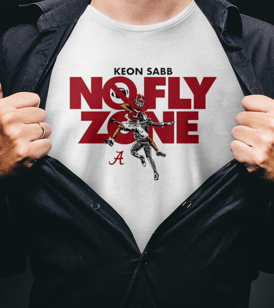 Keon Sabb No Fly Zone Alabama Football NCAA T-Shirt
