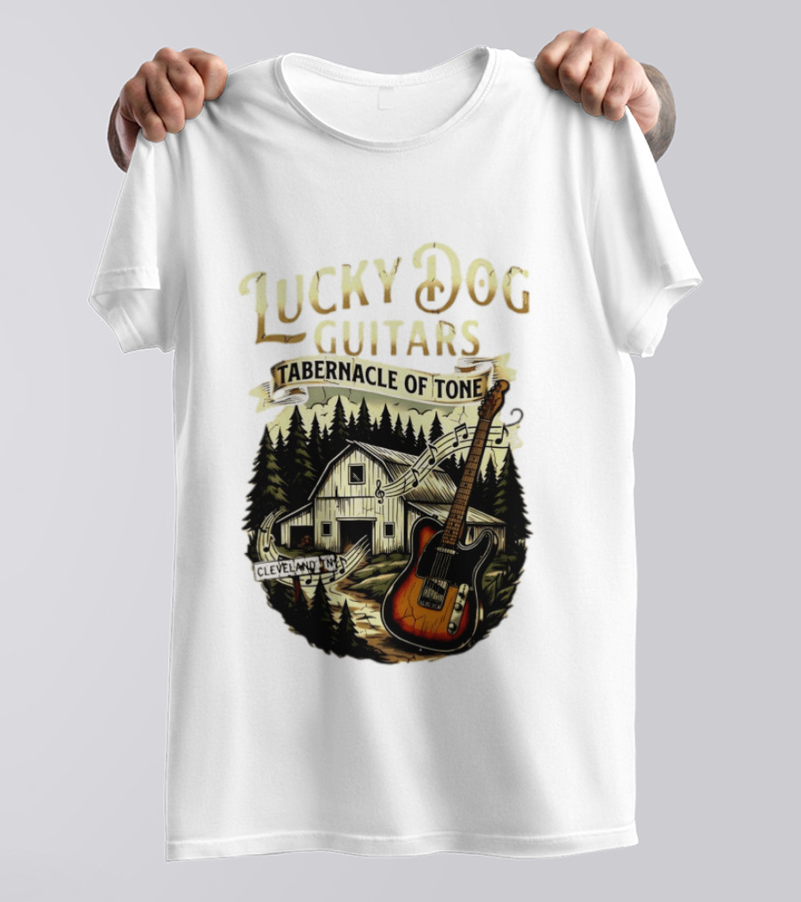 Lucky Dog Guitars Tabernacle Of Tone Cleveland TN Musical Barn Scene T-Shirt