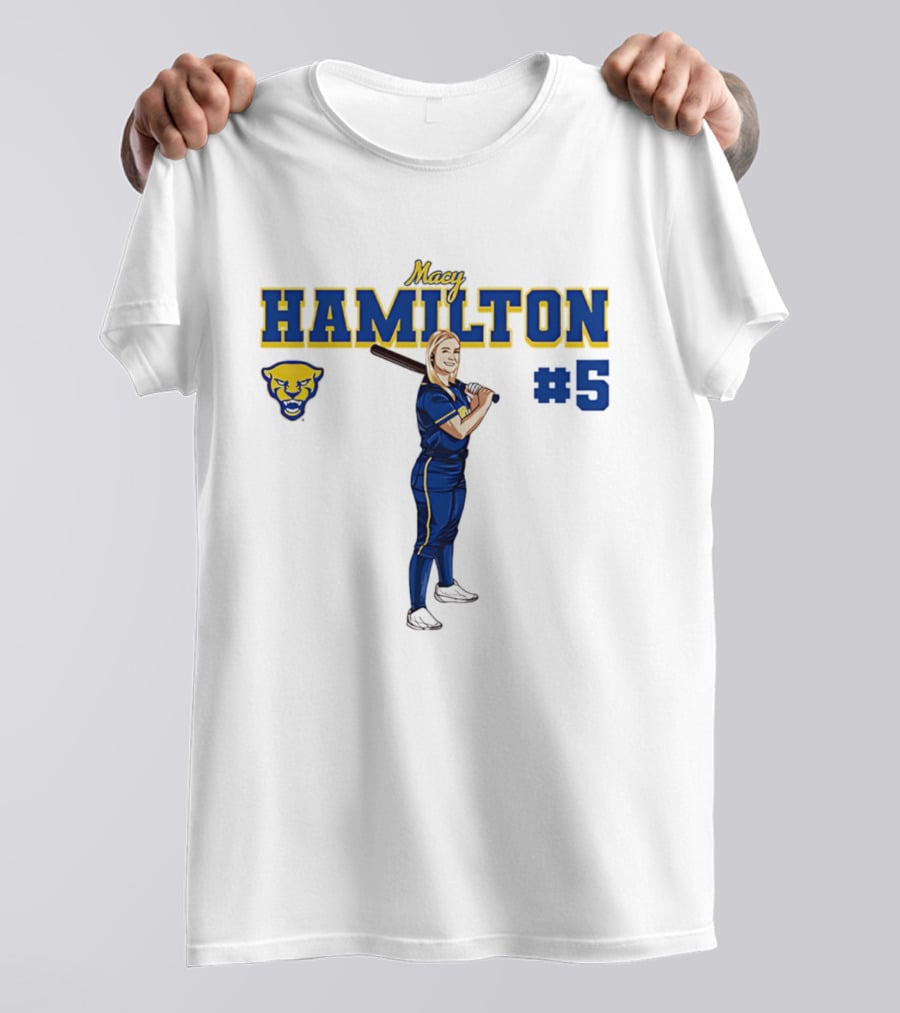 Macy Hamilton Pittsburgh Softball Caricature #5 T-Shirt