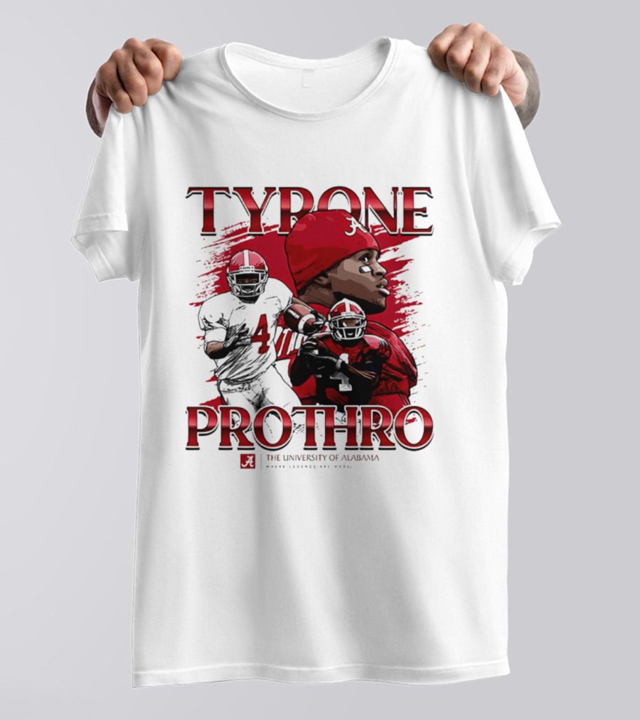 Tyrone Prothro University Of Alabama Football Icon NCAA Legends T-Shirt