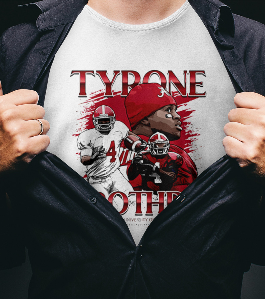 Tyrone Prothro University Of Alabama Football Icon NCAA Legends T-Shirt