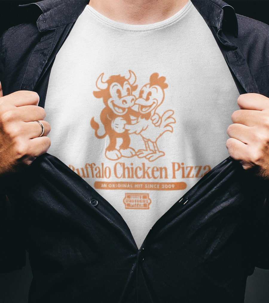 Buffalo Chicken Pizza An Original Hit Since 2009 Cartoon Characters T-Shirt