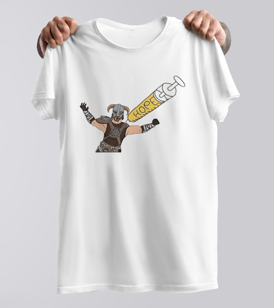 Dragonborn Youtooz Hope Syringe Helmet Warrior T-Shirt