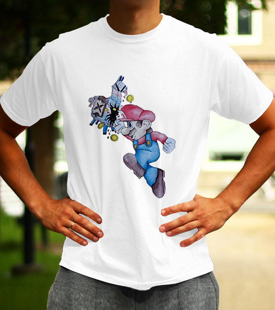 Super Mario Llama Coins Jumping T-Shirt