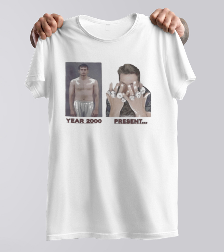 New England Patriots Tom Brady Year 2000 Present Rings T-Shirt