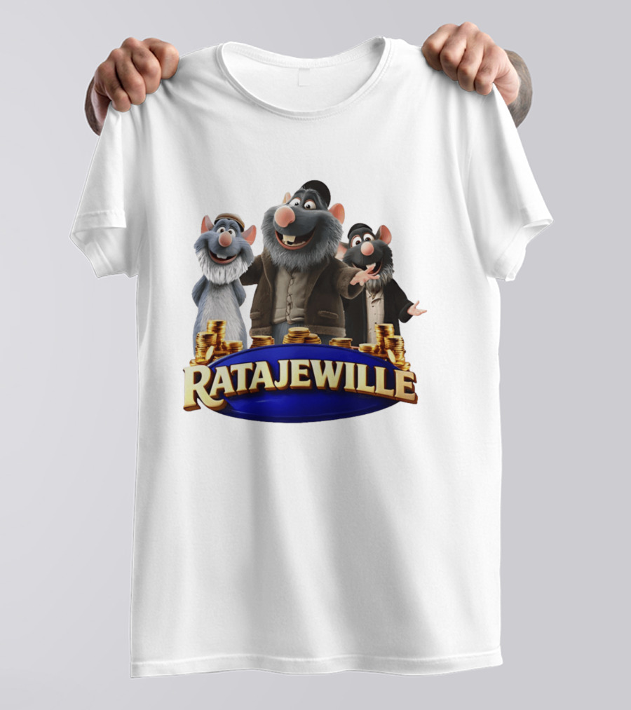 Ratajewille Remy Ratatouille Cartoon Characters Coins T-Shirt