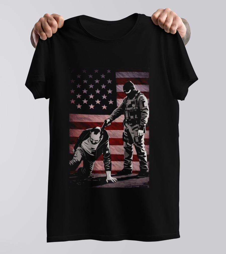 Alex Pretti Was Executed By Ice Flag America T-Shirt