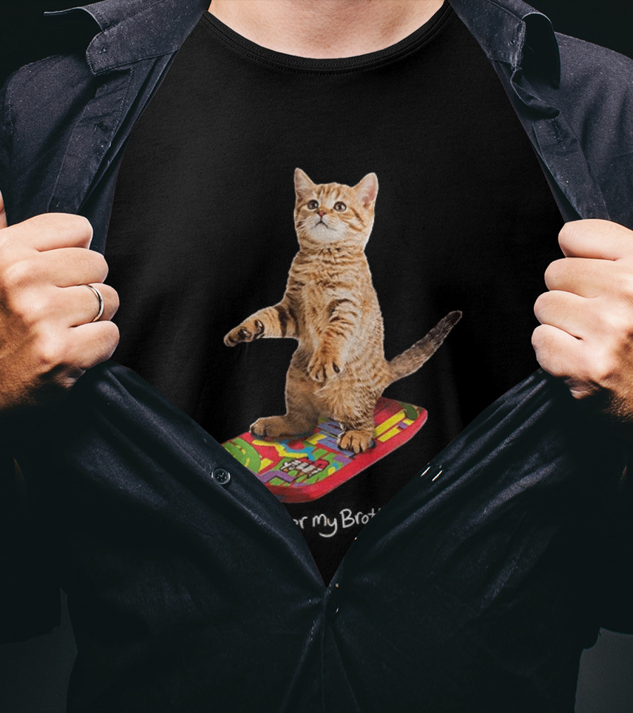 Hover My Brother Back To The Future Hoverboard Cat T-Shirt