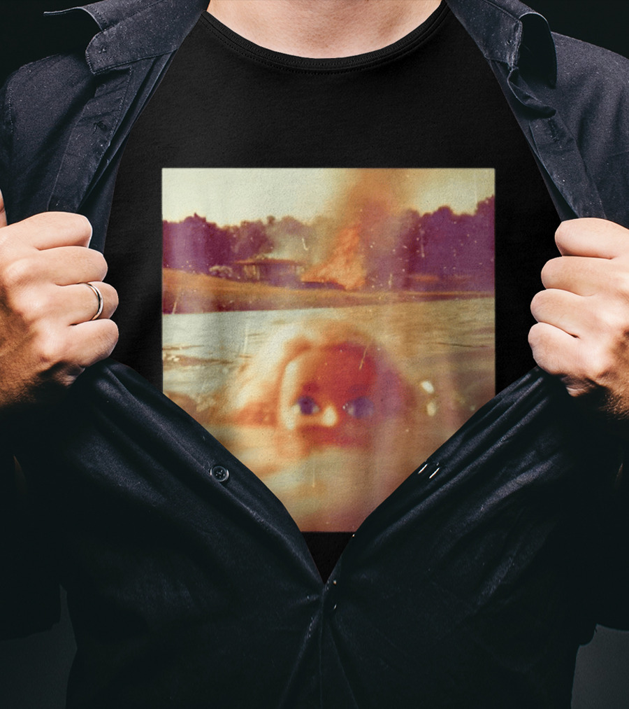 Doll Face Meme Swimming Surreal Humor T-Shirt