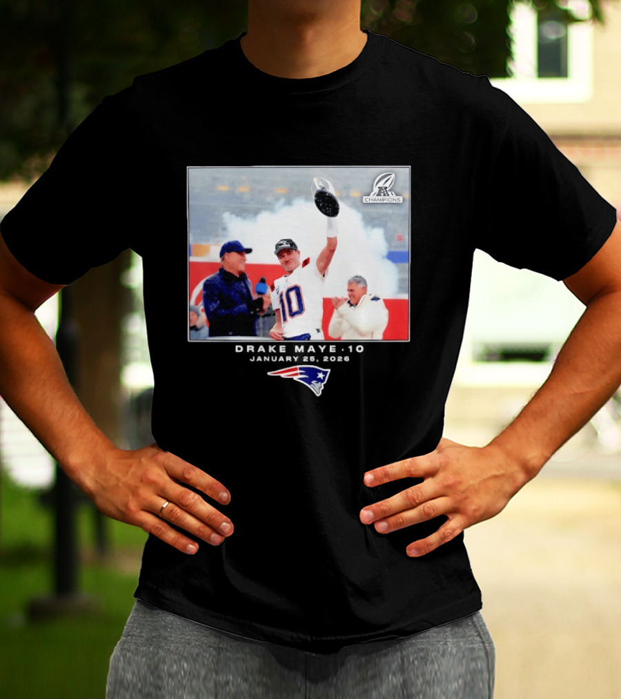 Drake Maye New England Patriots Super Bowl Champions Week 21 Big & Tall T-Shirt