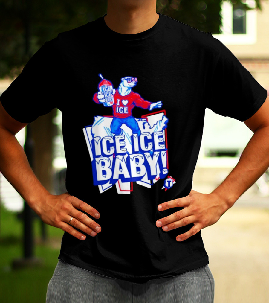 Tatum I Love Ice Ice Baby USA Polar Bear T-Shirt