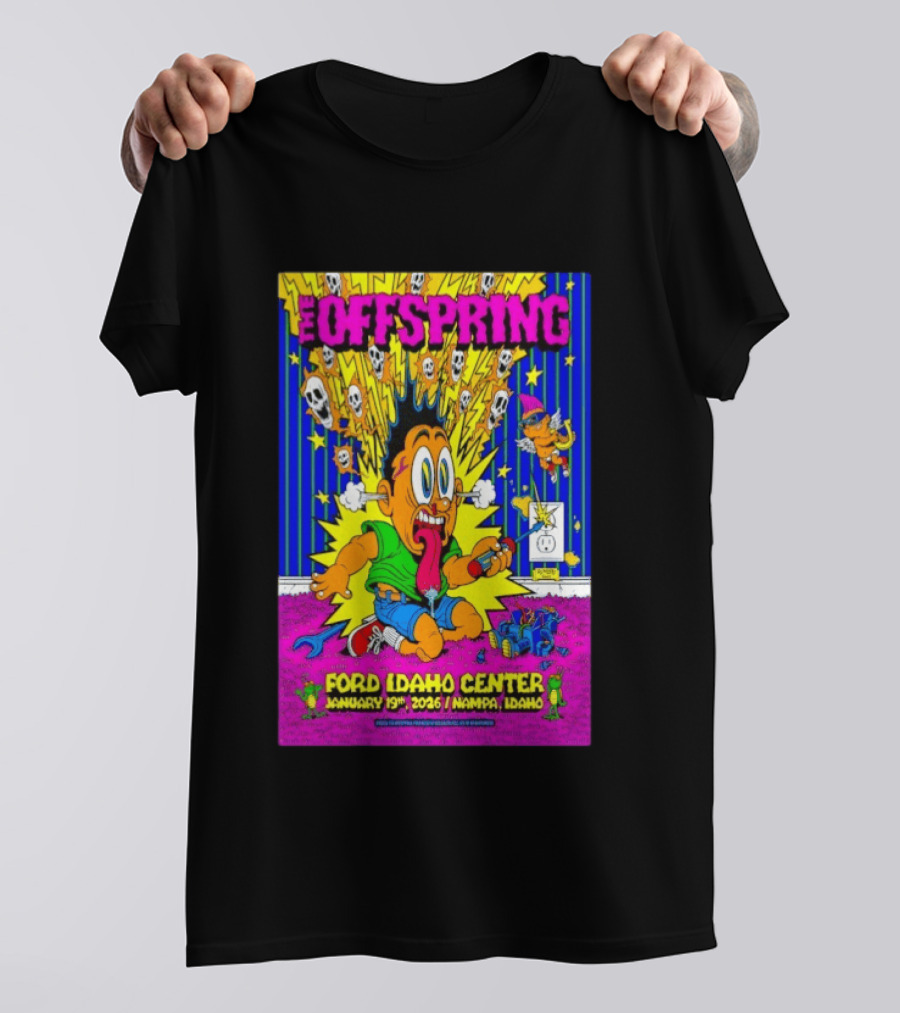 The Offspring Ford Idaho Center January 19 2026 Nampa Idaho T-Shirt