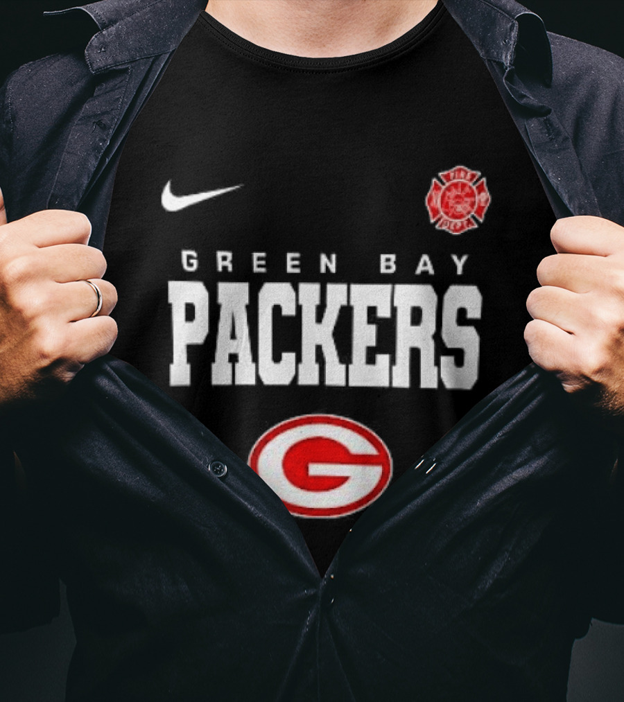 Green Bay Packers Red Friday Firefighter Nike Packers G T-Shirt
