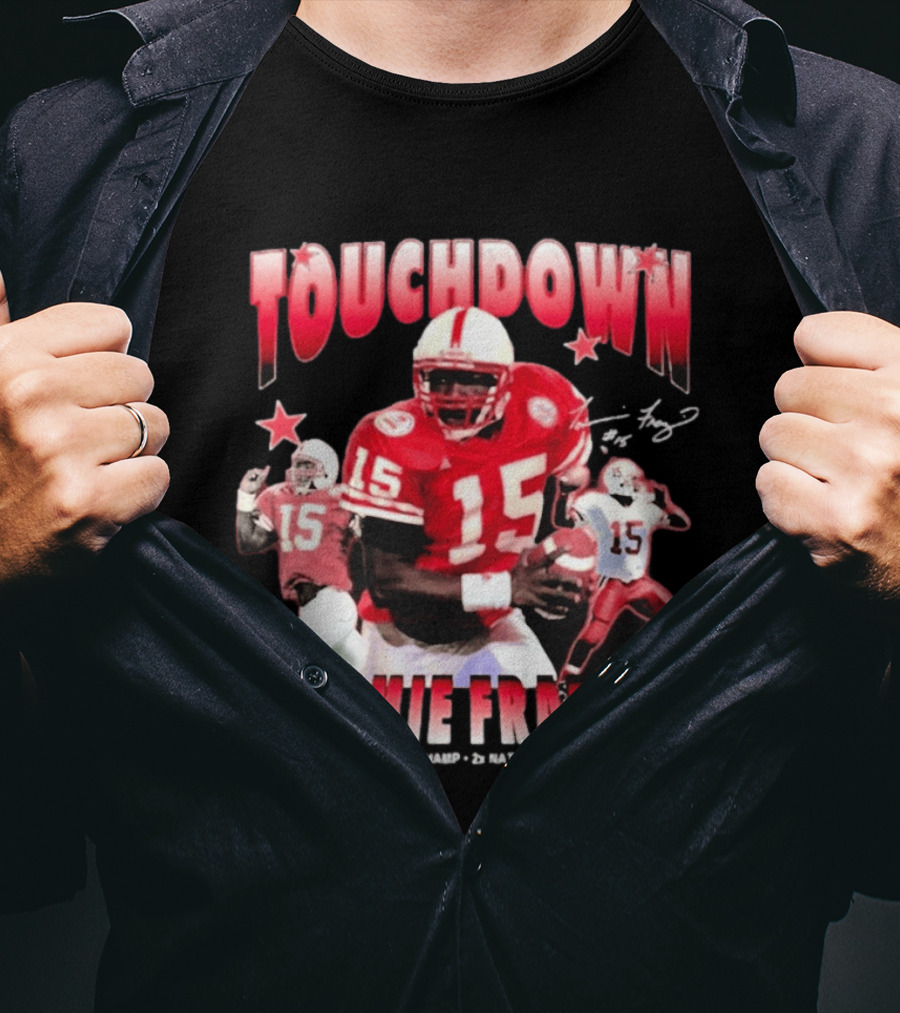 Touchdown Tommie Frazier 1995 Ncaa Championship Nebraska Football T-Shirt