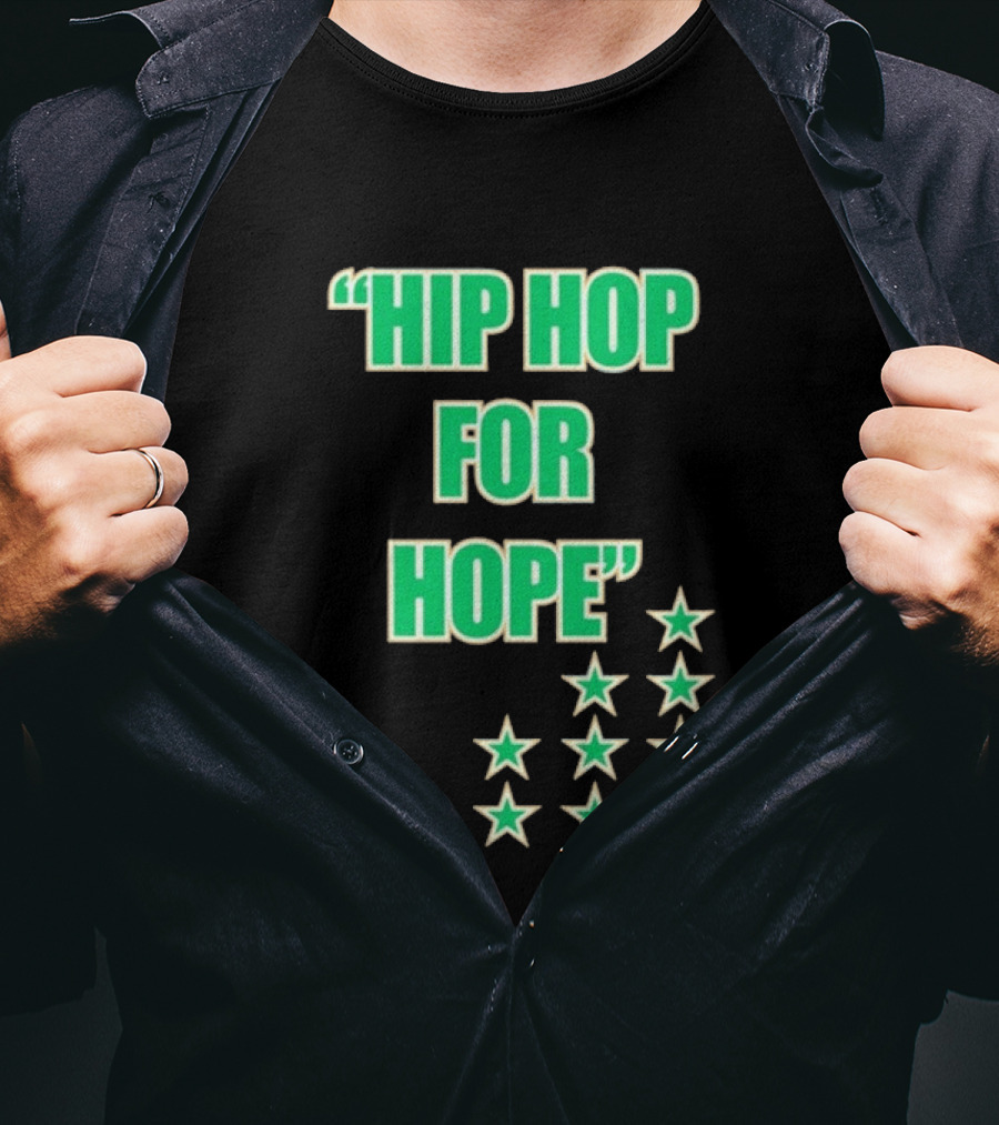 Hip Hop For Hope Green Stars Collection T-Shirt
