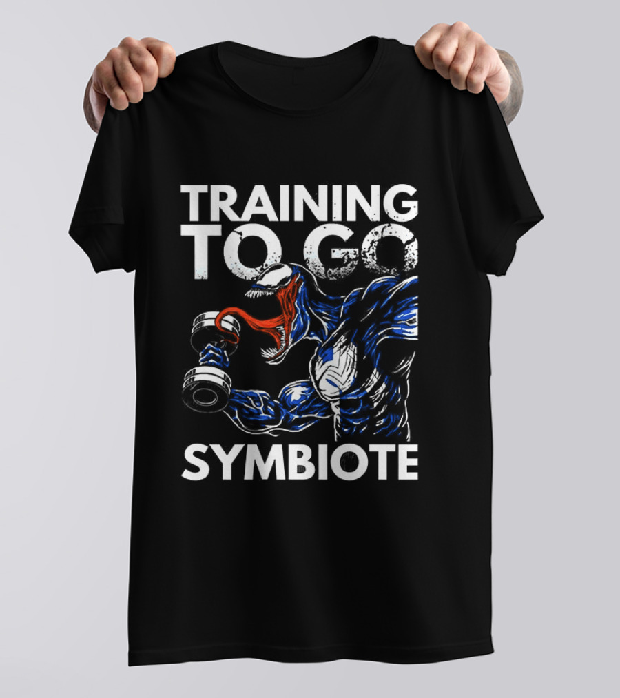 Venom Training To Go Symbiote Gym Comic Fitness Motivation T-Shirt