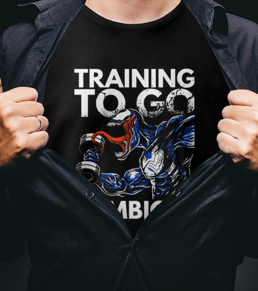 Venom Training To Go Symbiote Gym Comic Fitness Motivation T-Shirt