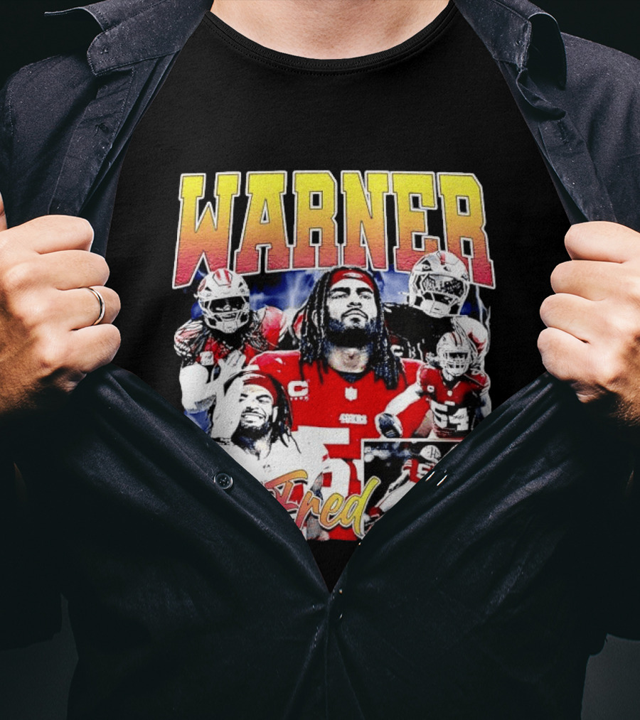 Fred Warner San Francisco Football Collage T-Shirt