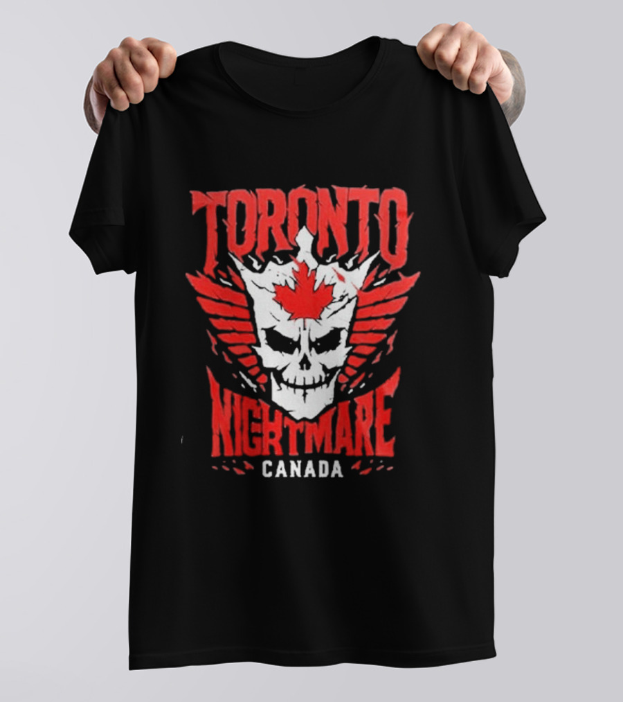Cody Rhodes Toronto Nightmare Canada Maple Leaf Skull Wings T-Shirt