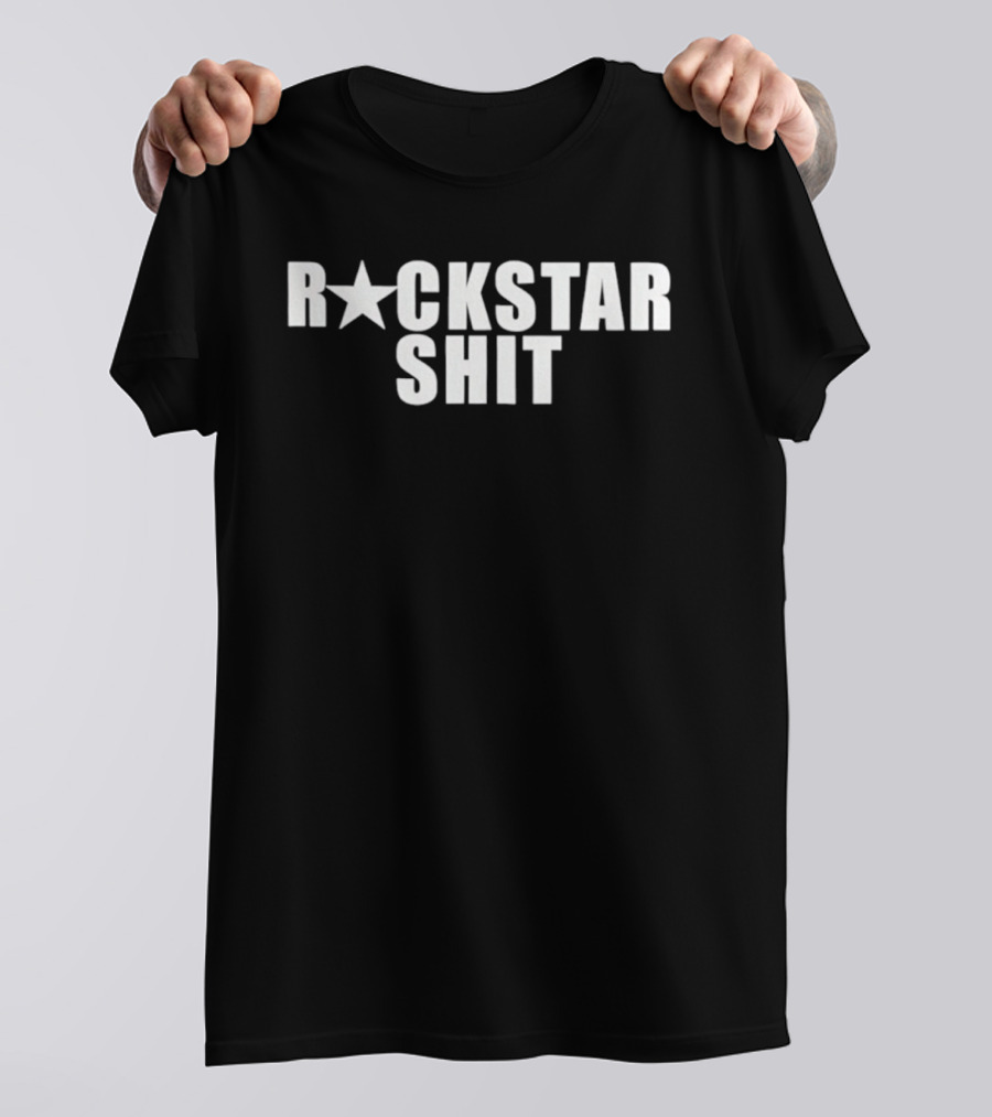 Luna Antonia Rockstar Shit Star Symbol Typography Trend T-Shirt