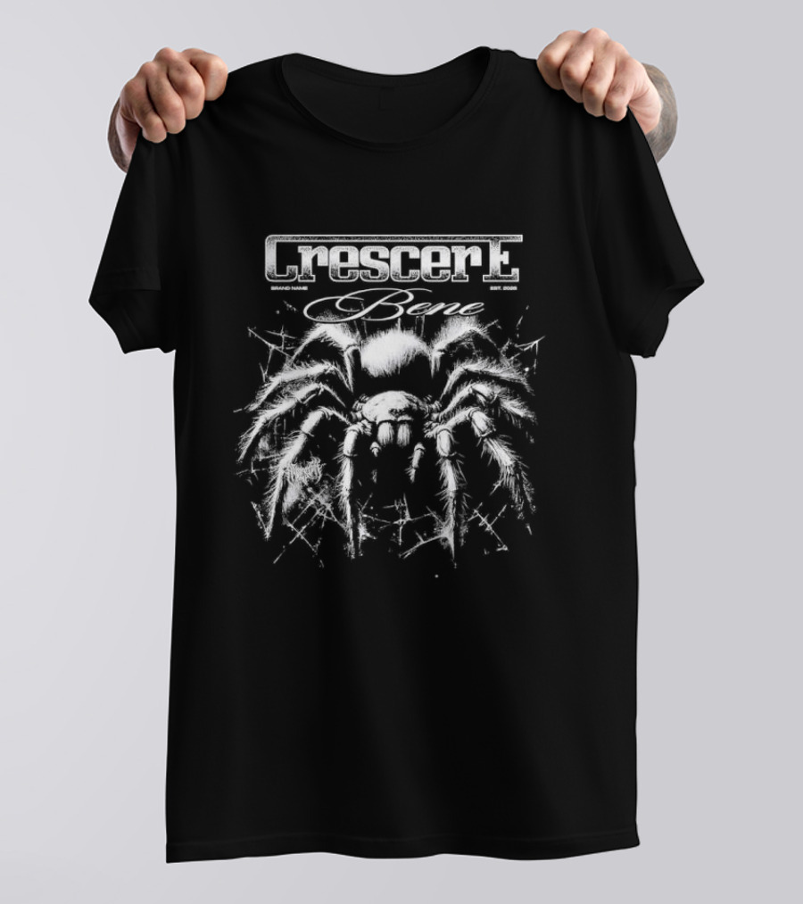 Crescere Bene Spider Web Sketch T-Shirt