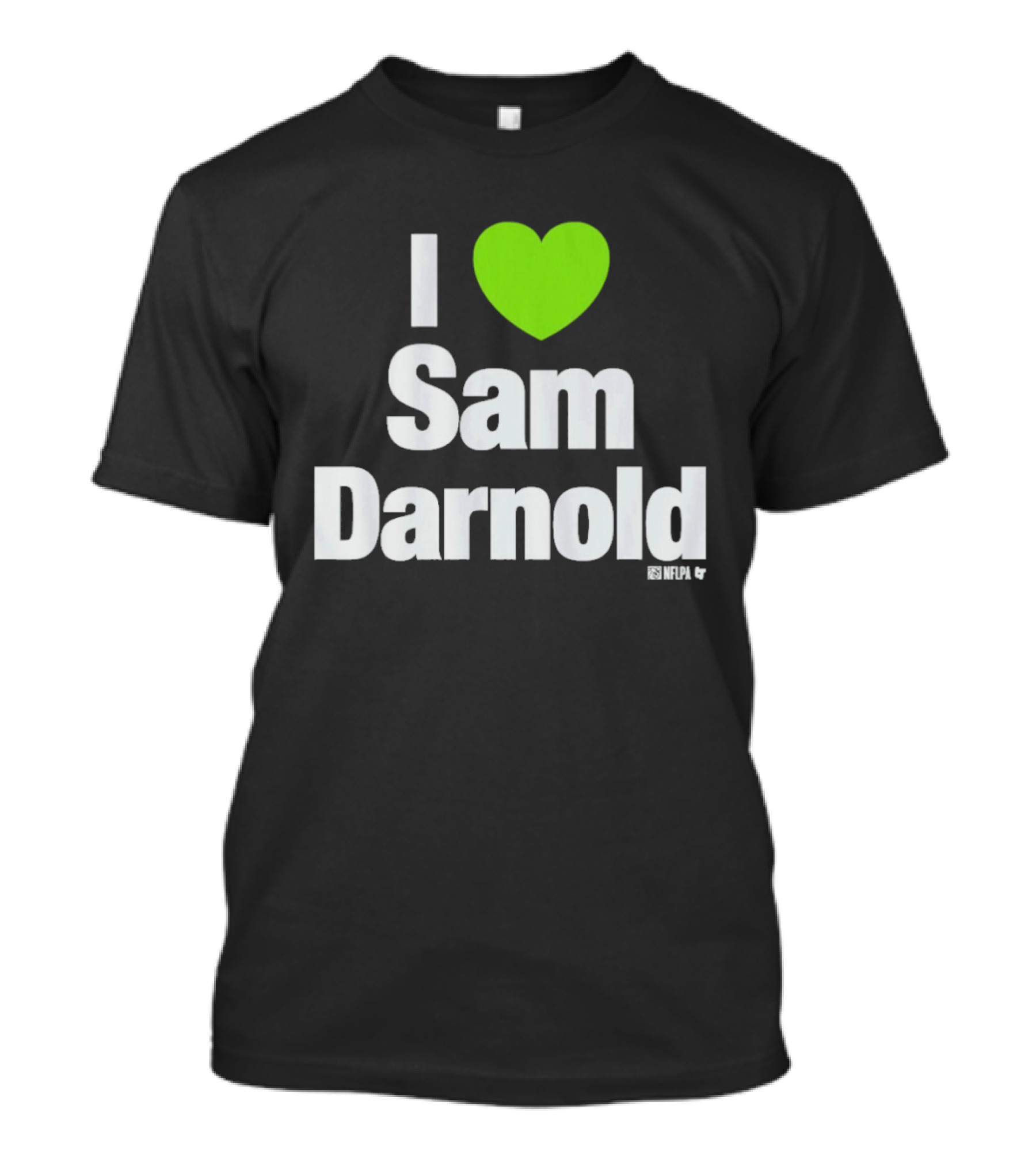 I Heart Sam Darnold Green Heart T-Shirt