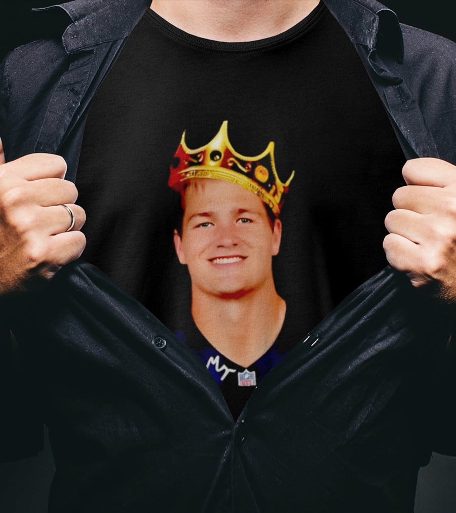 New England Patriots Drake Maye King Of The NFL Star Crown T-Shirt