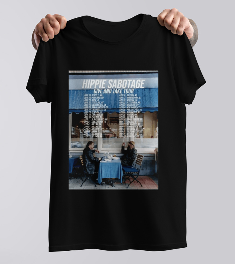 Hippie Sabotage Give And Take Tour 2026 Dates And Cities T-Shirt